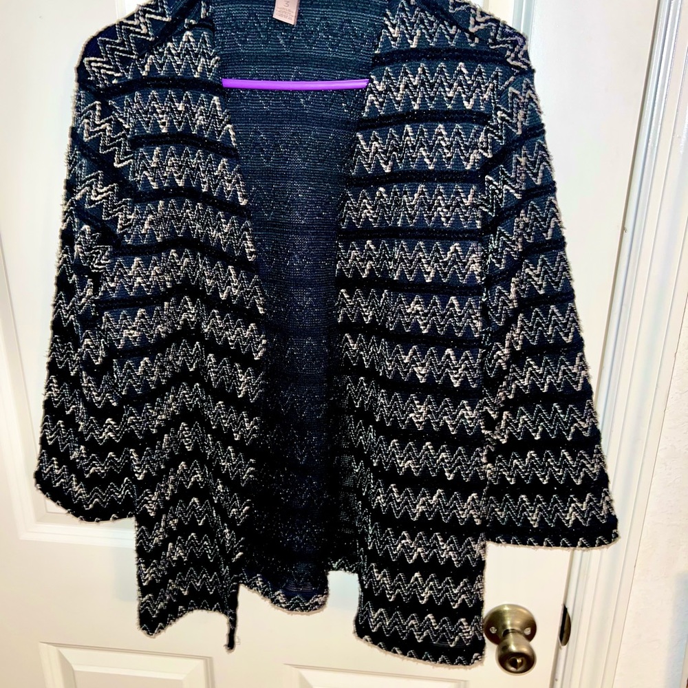Chico’s easy wear open cardigan jacket